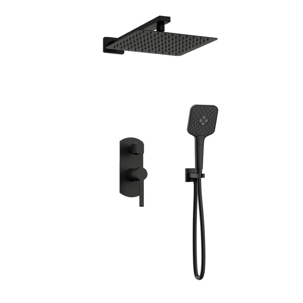 elegance-concealed-shower - Black matt