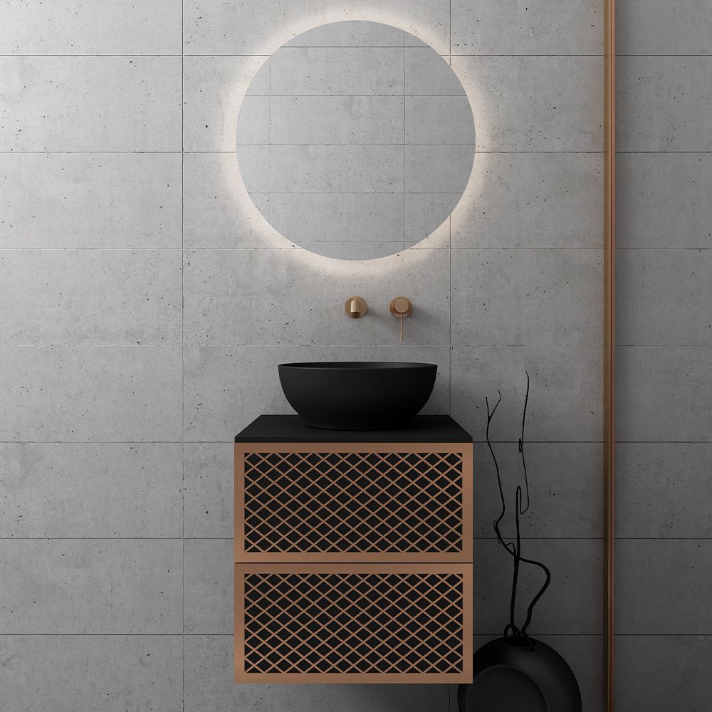 Orabella Wire Luxury 50 Wall-Hung Bathroom Vanity for Countertop Basins