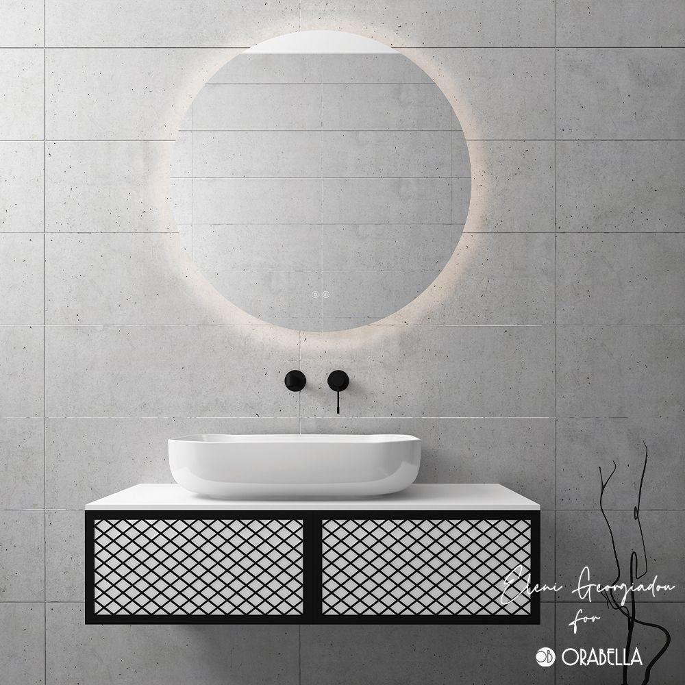 Orabella Wire Luxury 100 Wall-Hung Bathroom Vanity for Countertop Basins