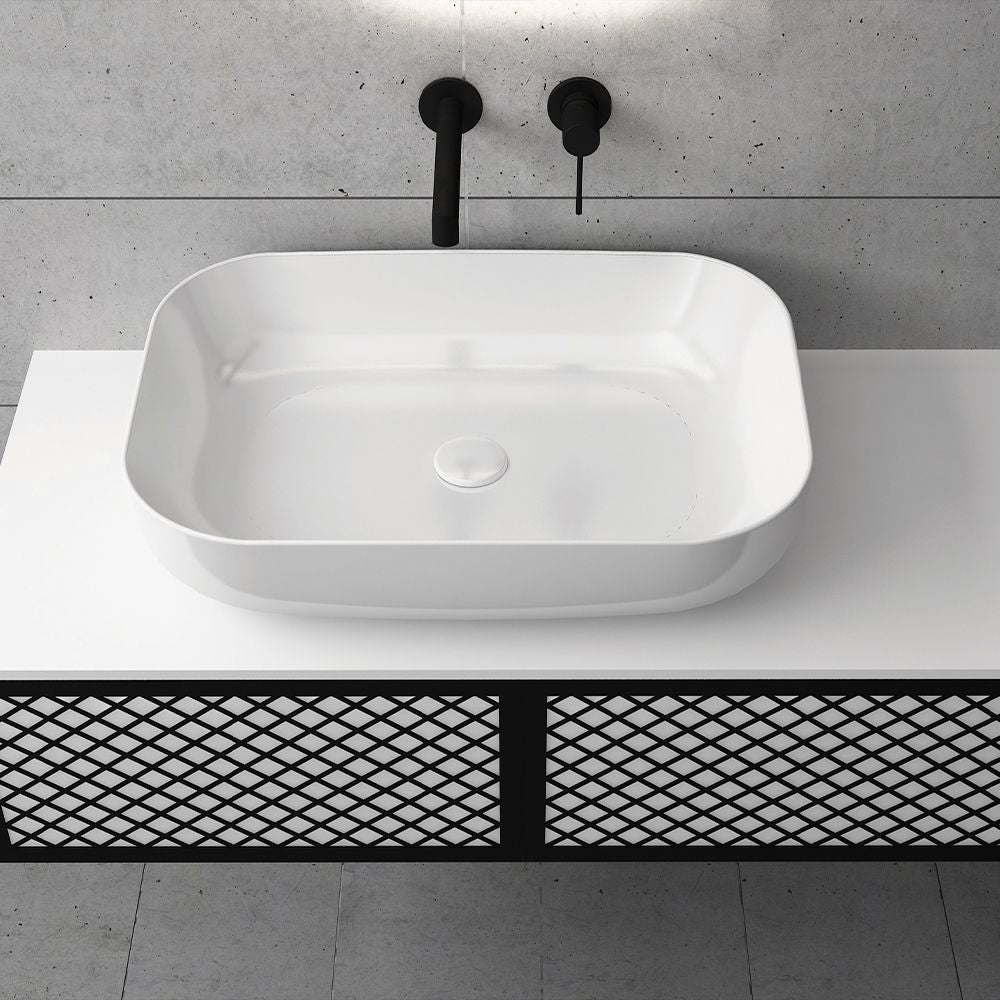 Orabella Wire Luxury 100 Wall-Hung Bathroom Vanity for Countertop Basins
