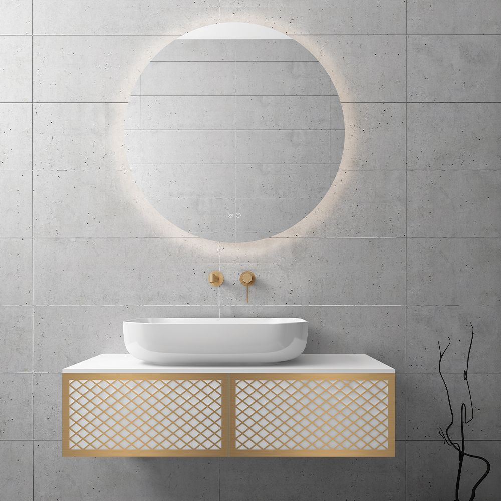 Orabella Wire Luxury 100 Wall-Hung Bathroom Vanity for Countertop Basins