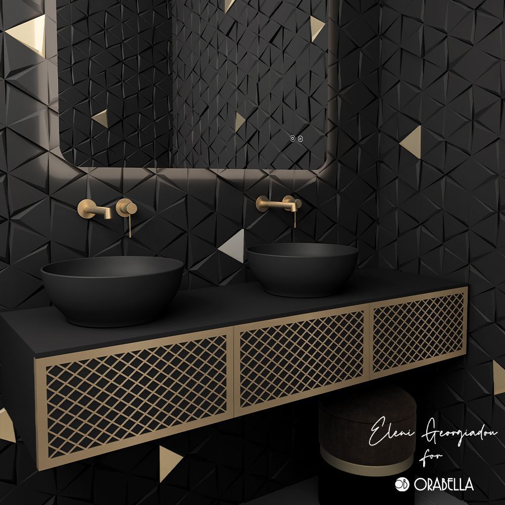 Orabella Wire 150 Wall-Hung Bathroom Vanity for Countertop Basins