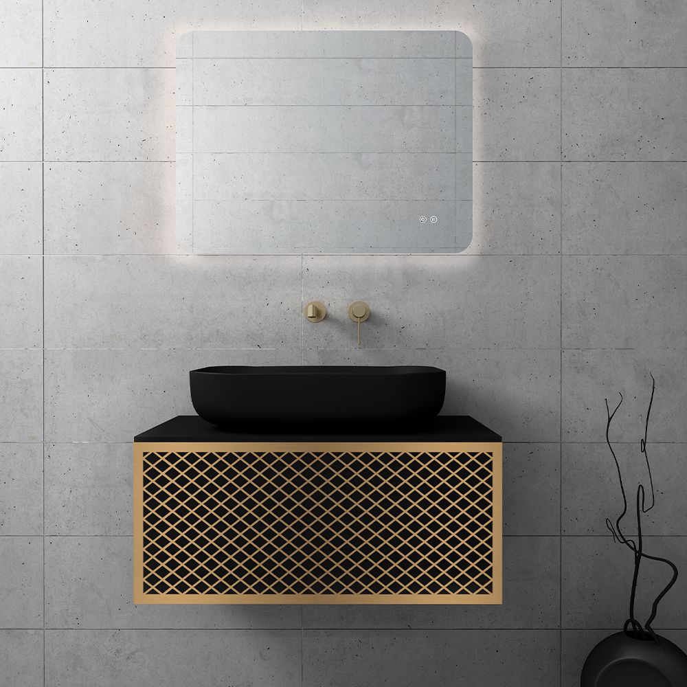 Orabella Wire Luxury 80 Wall-Hung Bathroom Vanity for Countertop Basins