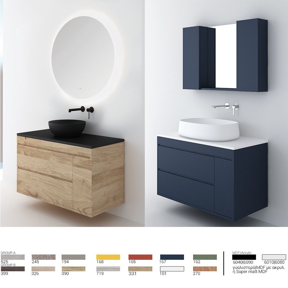 Orabella Mendil 100 Wall-Hung Bathroom Vanity