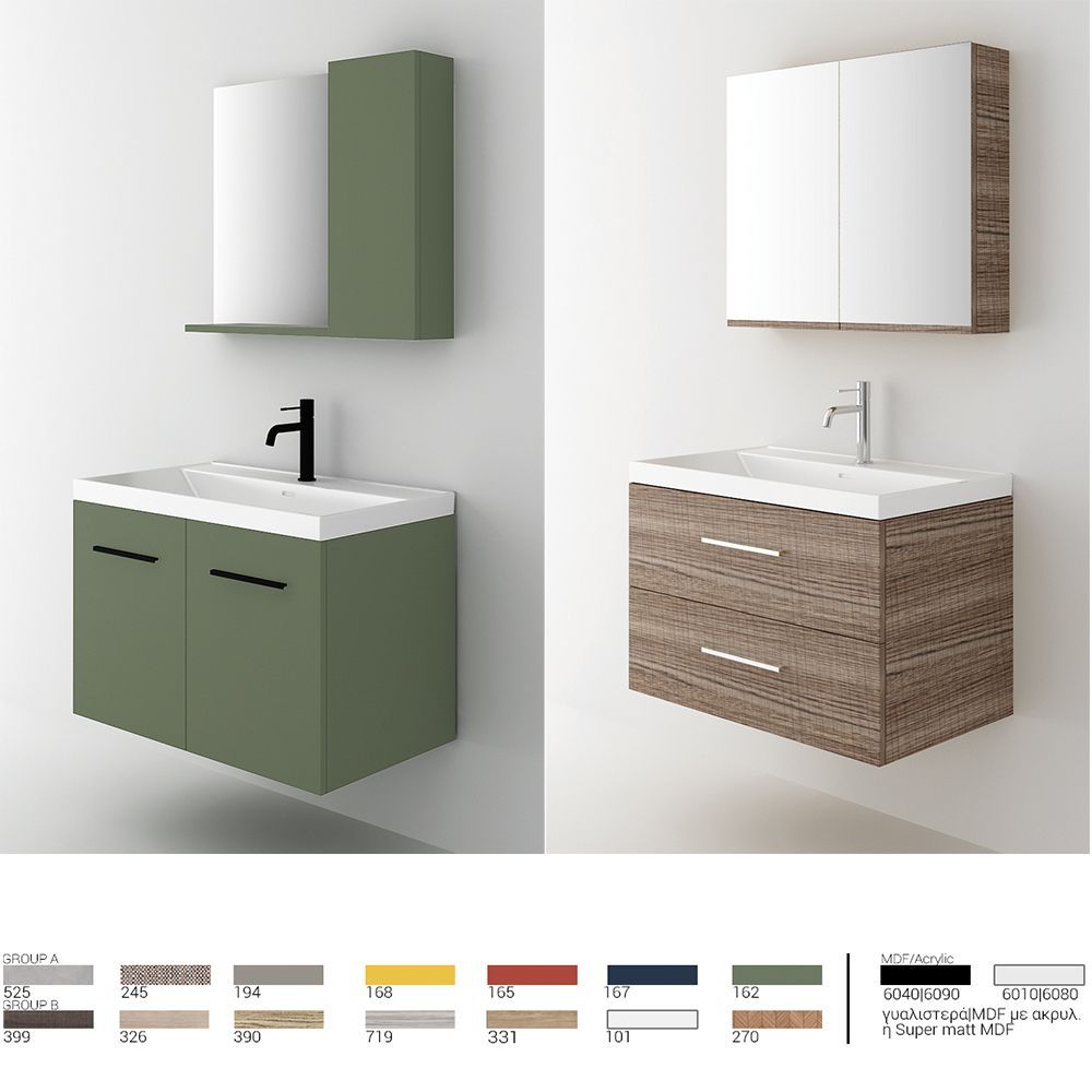 Orabella Nova 81 Wall-Hung Bathroom Vanity