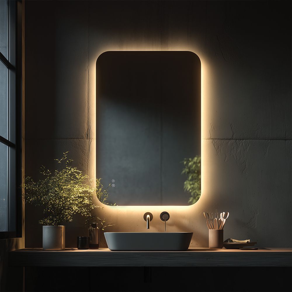 Orabella Rectangular LED Mirror with Anti-Fog
