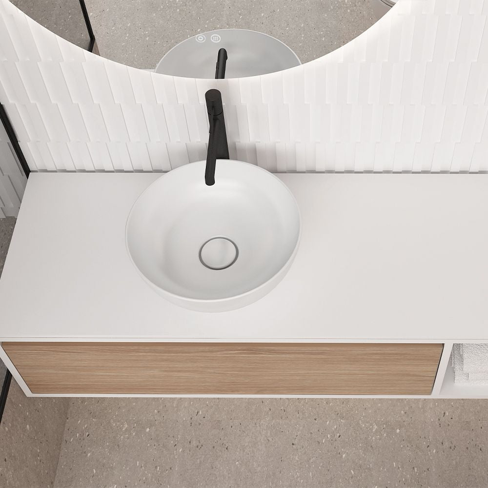 Orabella Drawer with shelf 100 / 120 / 140 Wall-Hung Bathroom Vanity