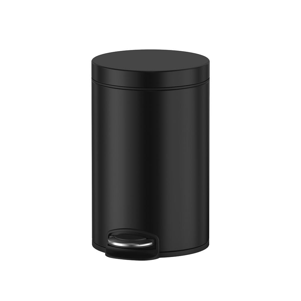 TOILET TRASH BIN WITH SOFT CLOSE BLACK MATT