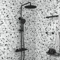 MAREA ROUND SHOWER SYSTEM 250MM BLACK MATTE