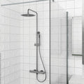 MAREA ROUND SHOWER SYSTEM 250MM GUN METAL LIGHT