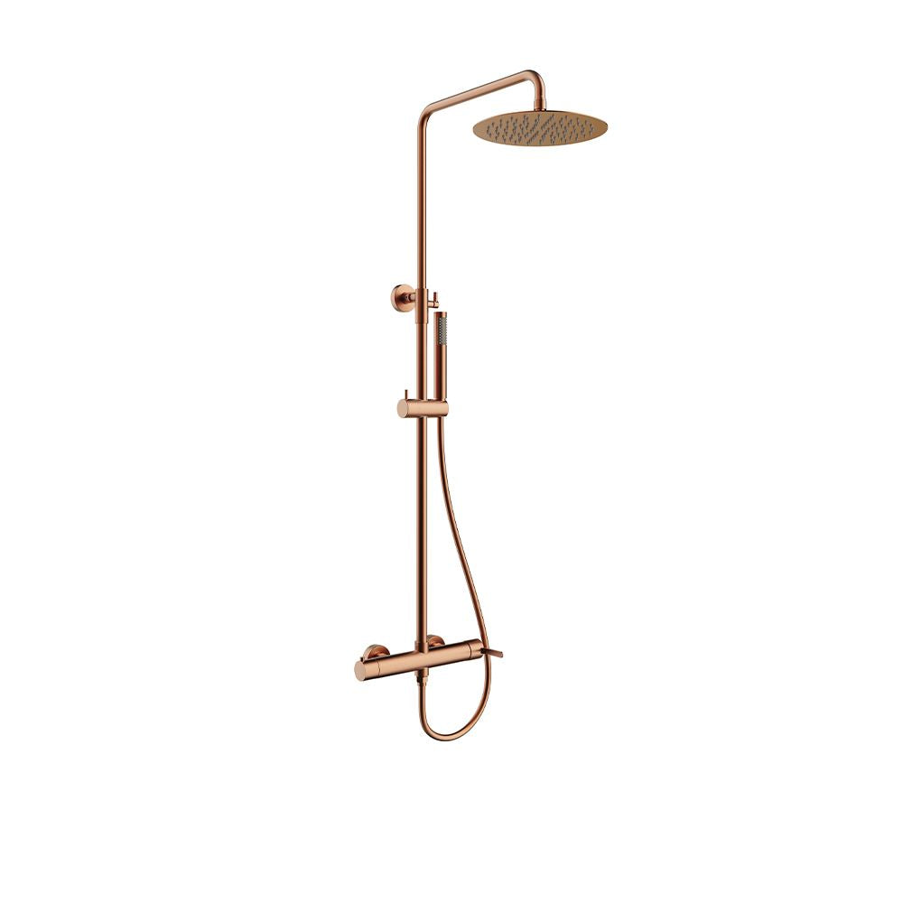 MAREA ROUND SHOWER SYSTEM 250MM ROSE GOLD