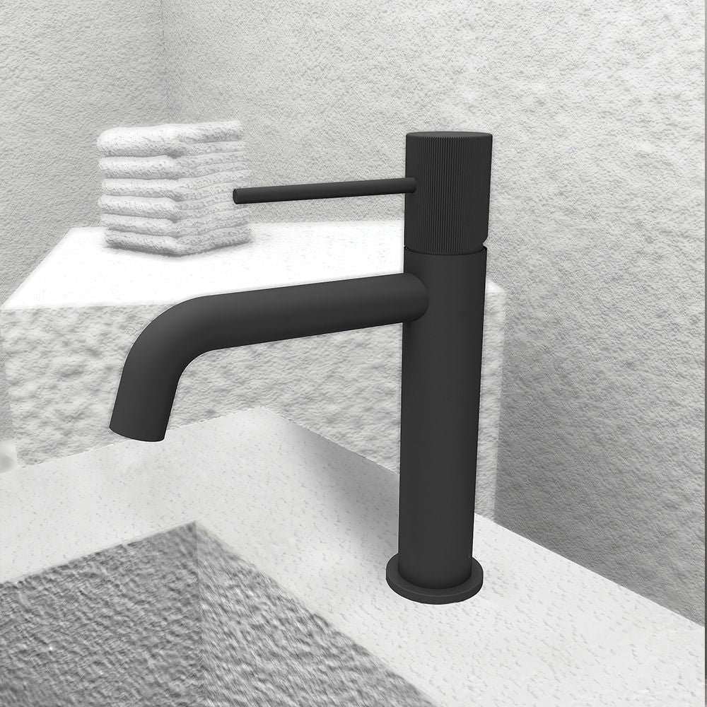 PRECIOSA SINGLE LEVER BASIN MIXER BLACK MATTE