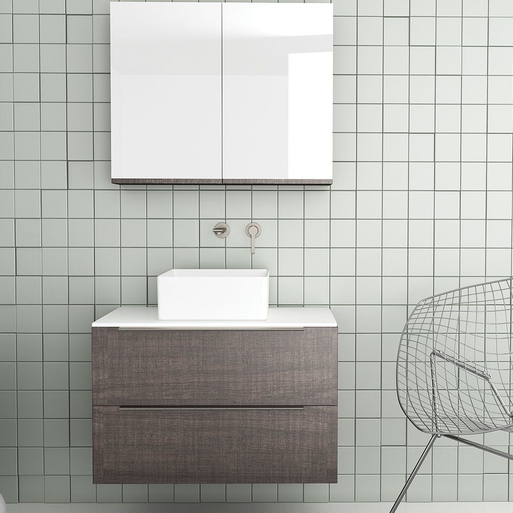 Orabella Solid Surface 80 Wall-Hung Bathroom Vanity for Countertop Basins