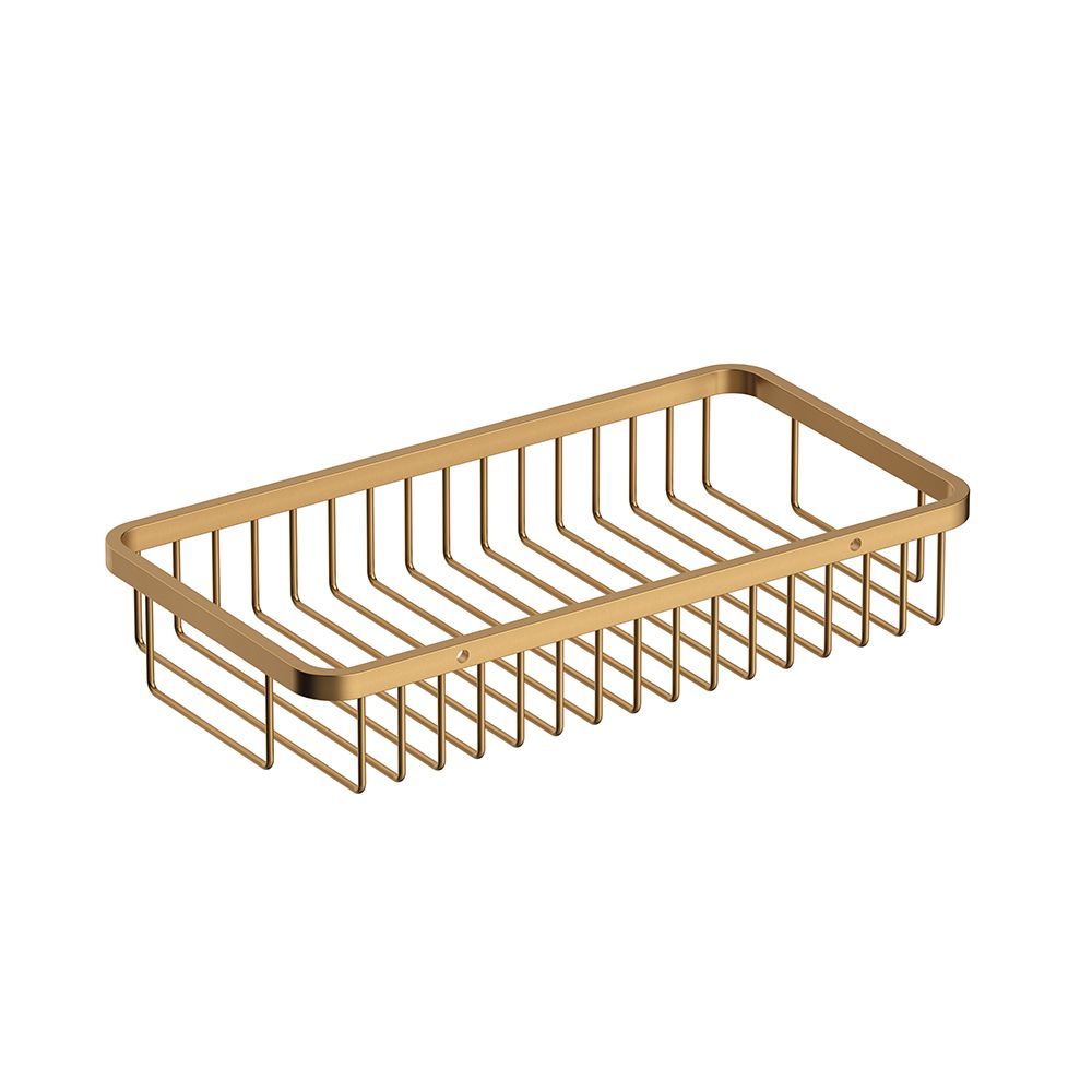 SPONGE BASKET BRUSHED GOLD