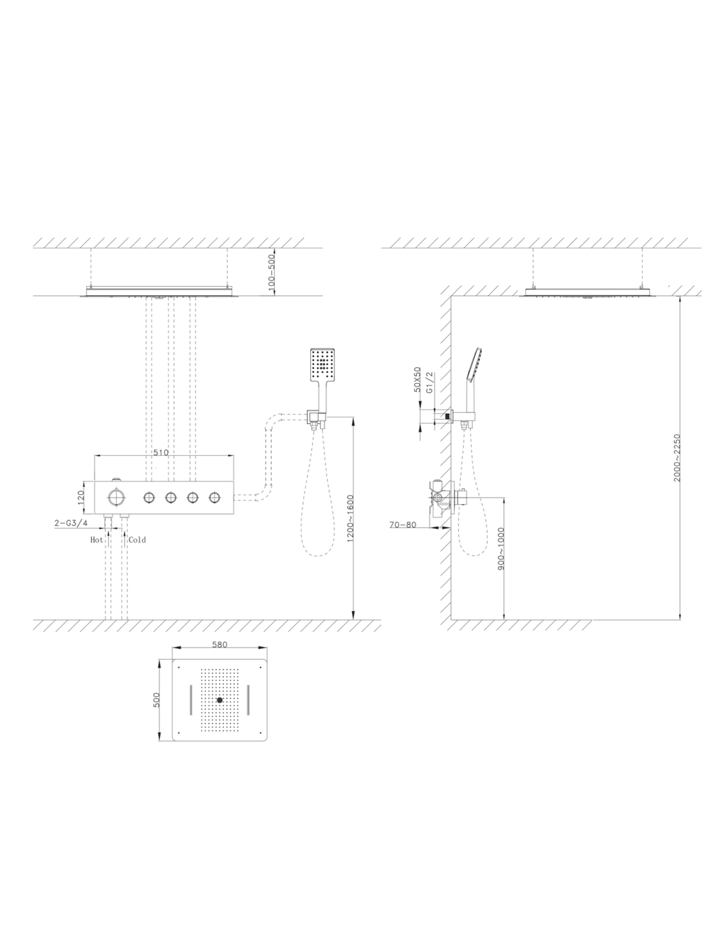 Orabella technical specifications and dimensions