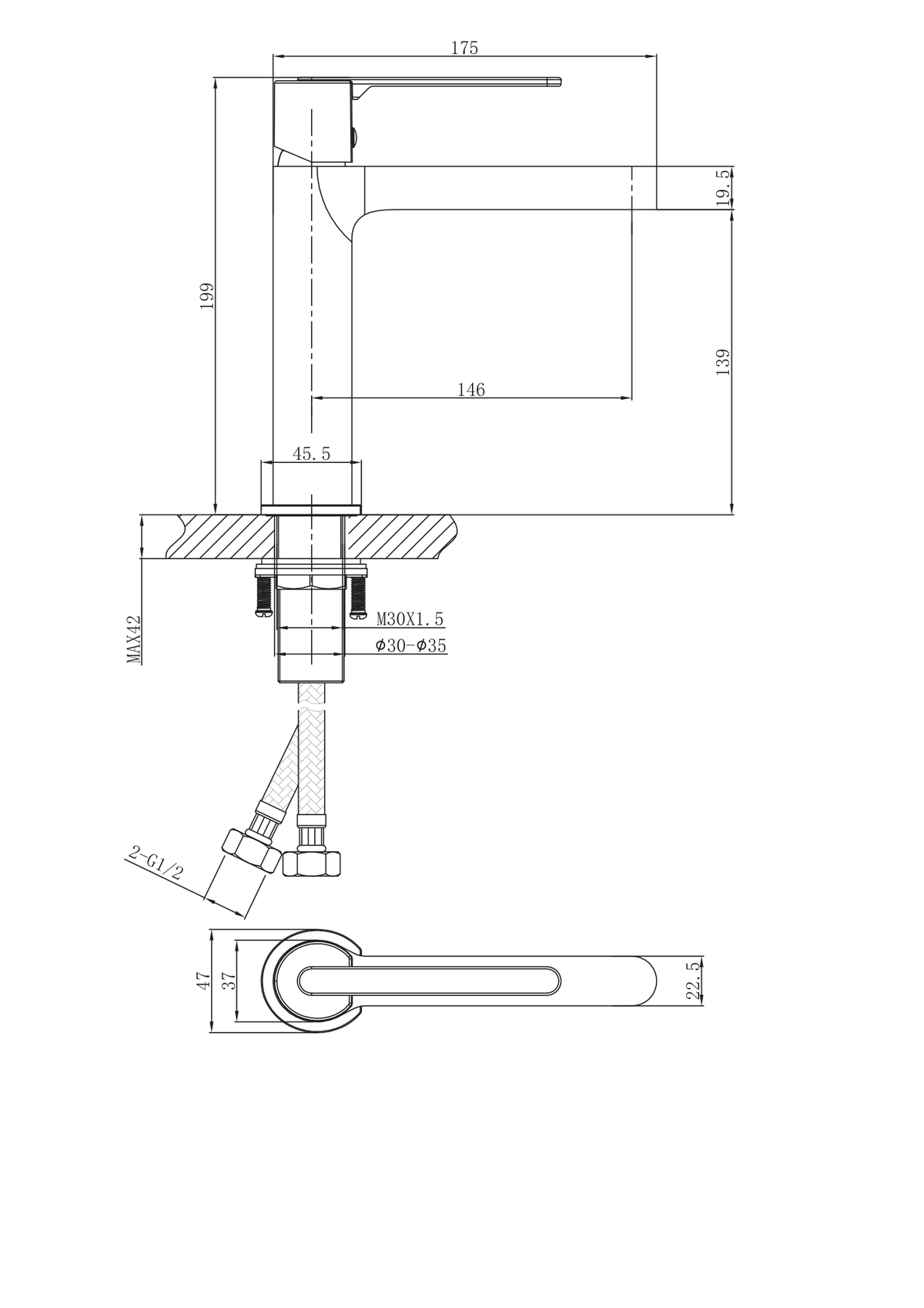 Orabella technical specifications and dimensions