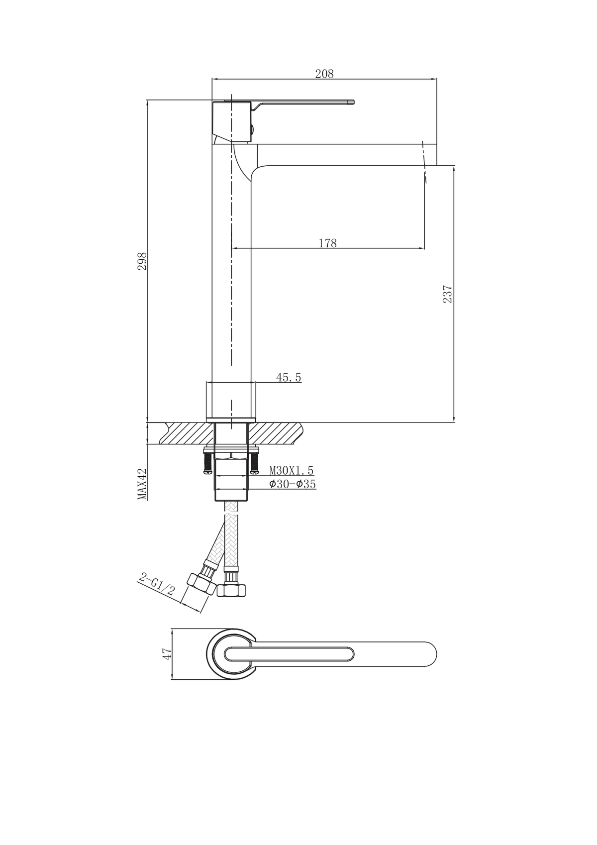 Orabella technical specifications and dimensions