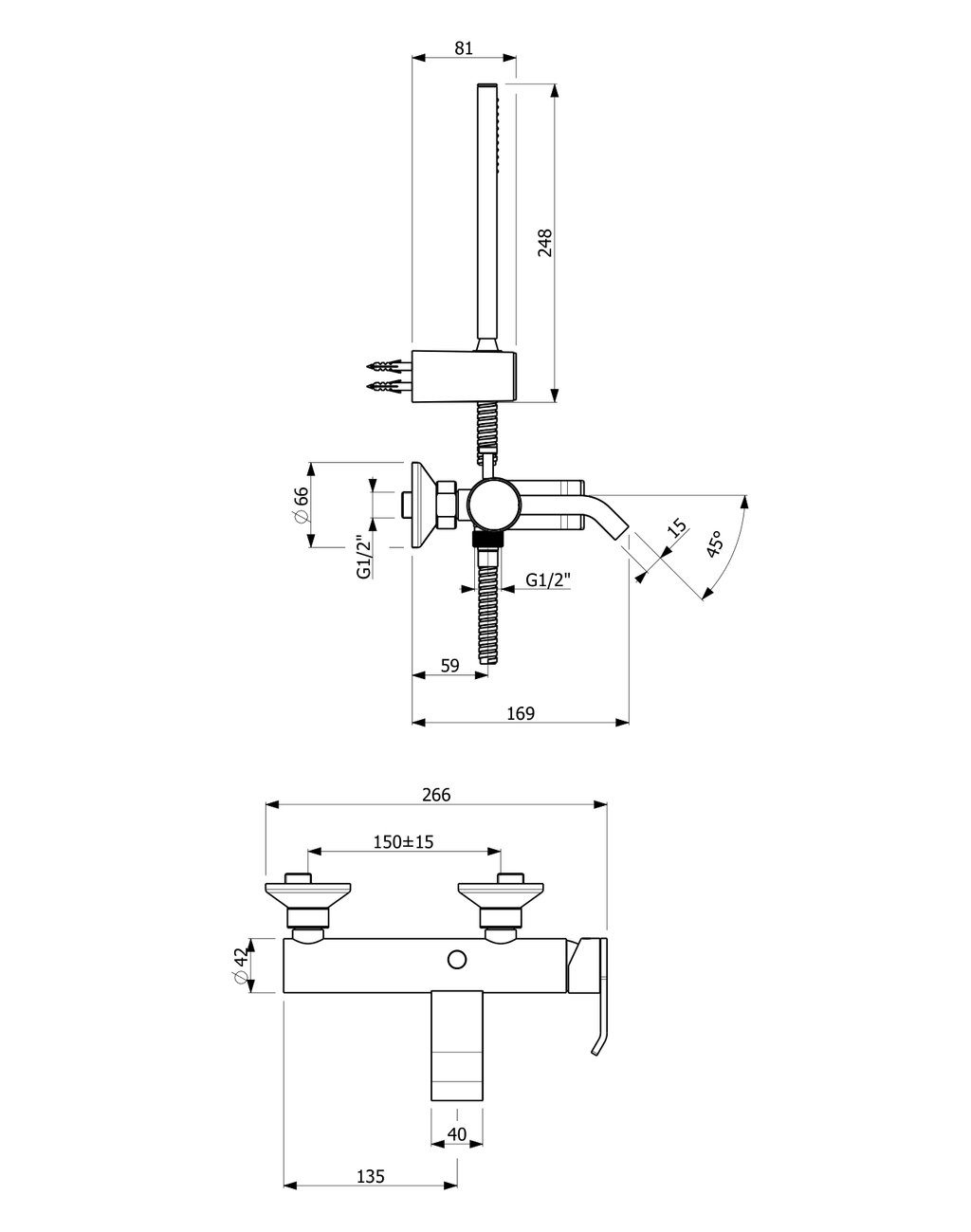 Orabella technical specifications and dimensions