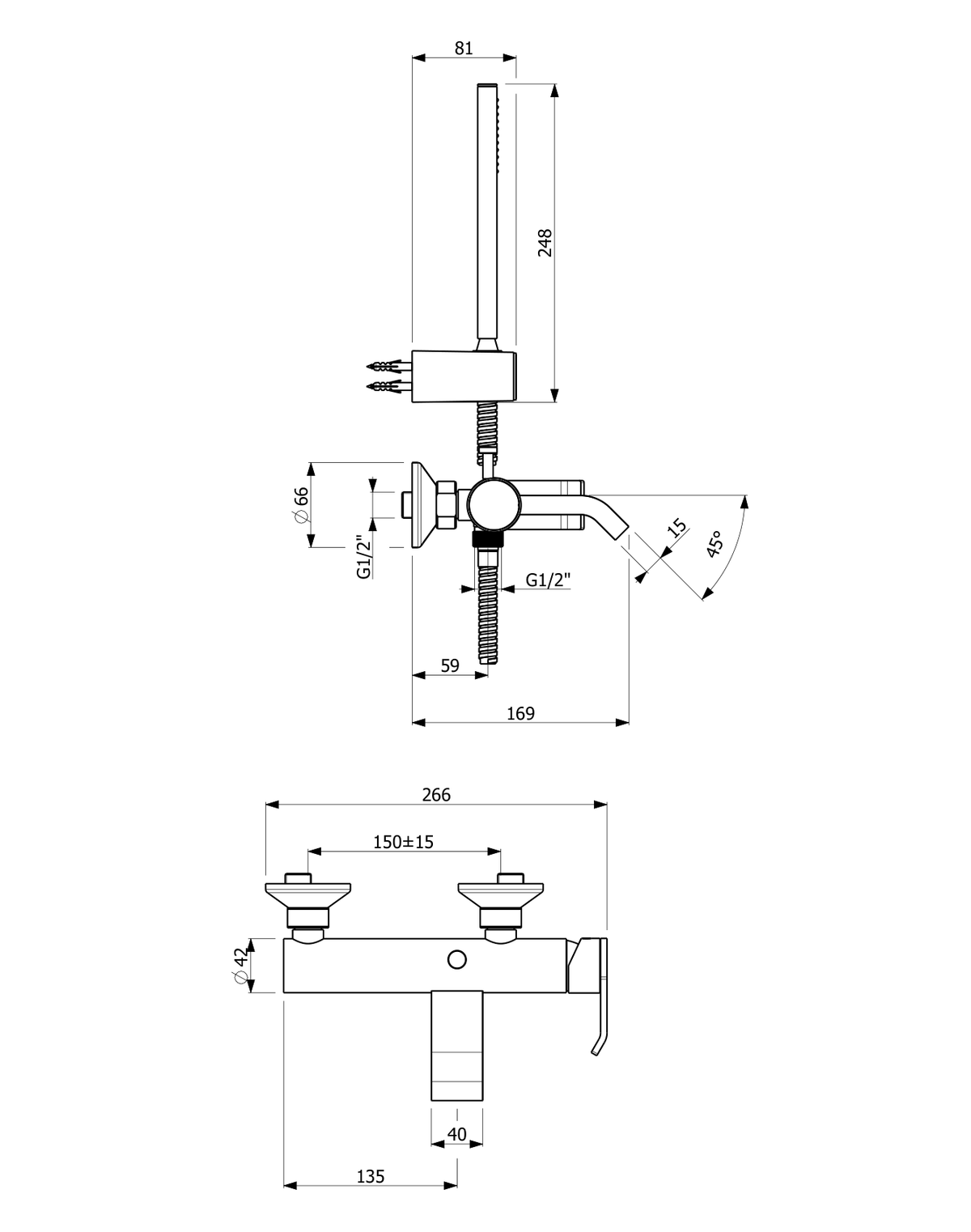 Orabella technical specifications and dimensions