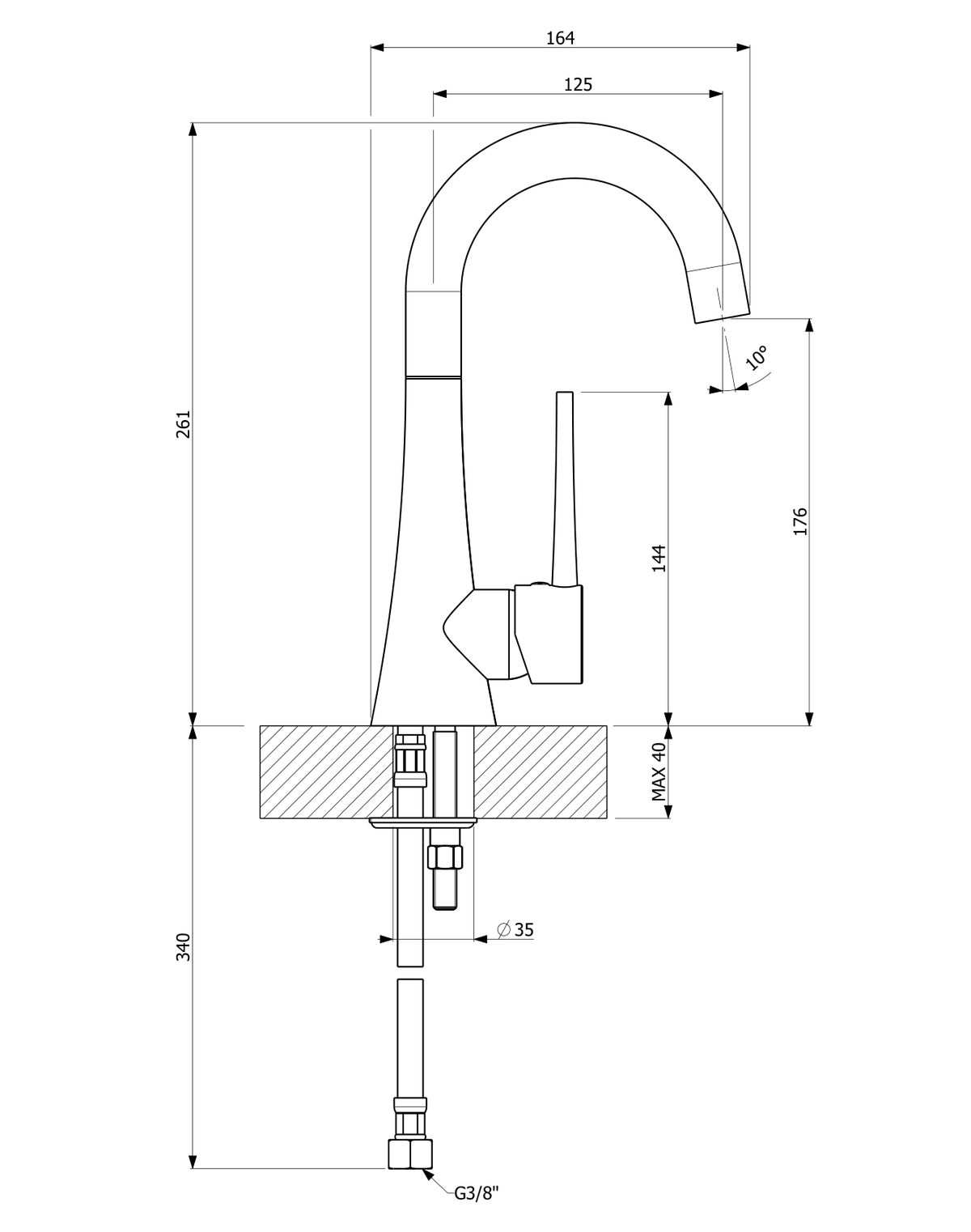 Orabella technical specifications and dimensions