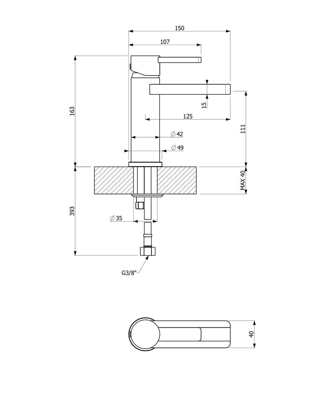 Orabella technical specifications and dimensions