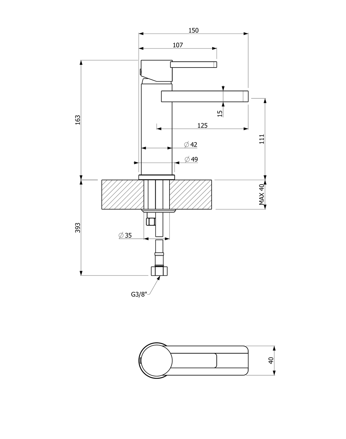 Orabella technical specifications and dimensions