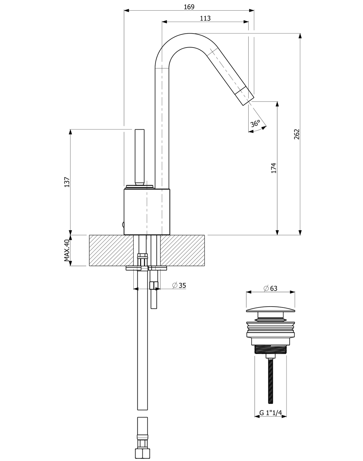 Orabella technical specifications and dimensions