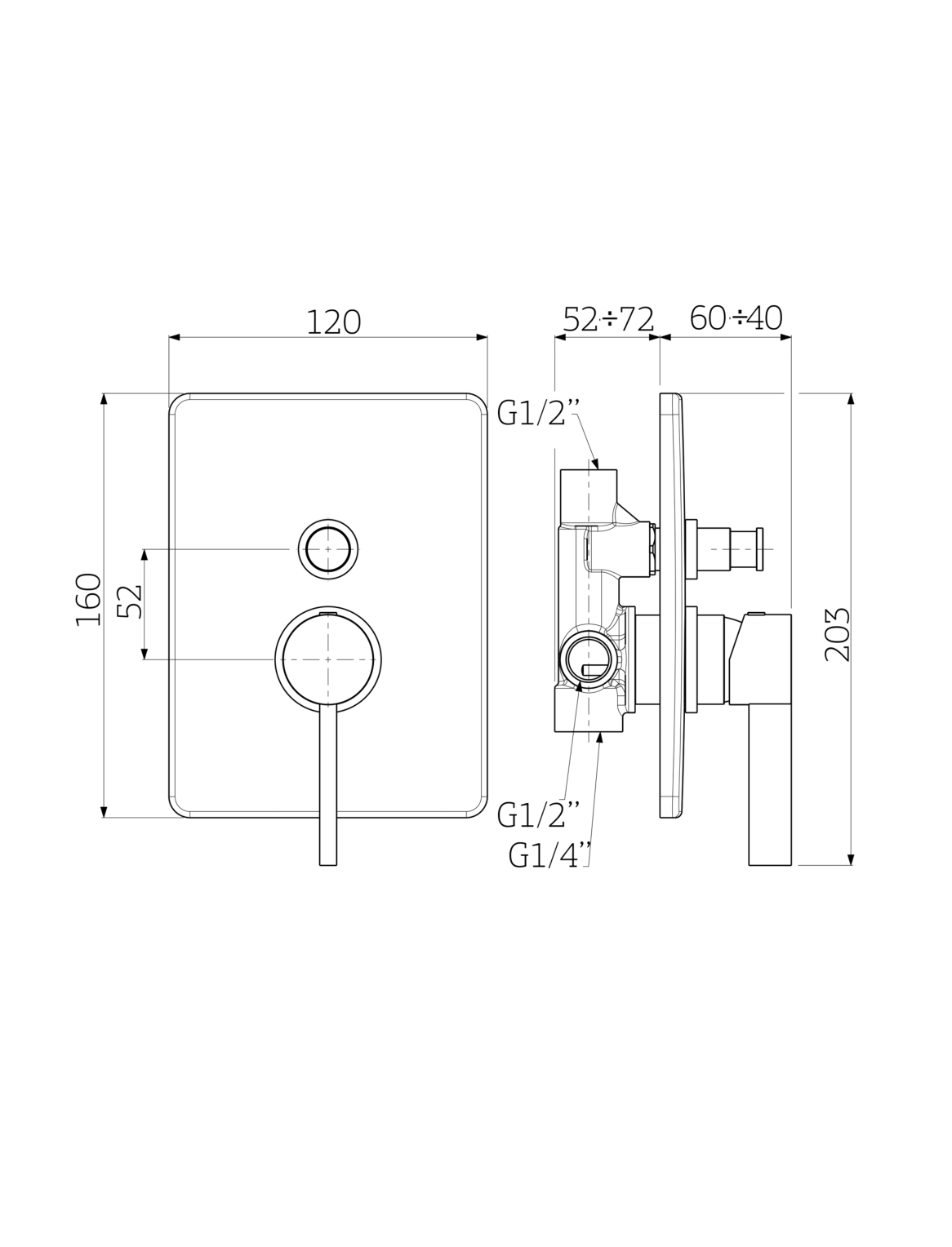 Orabella technical specifications and dimensions