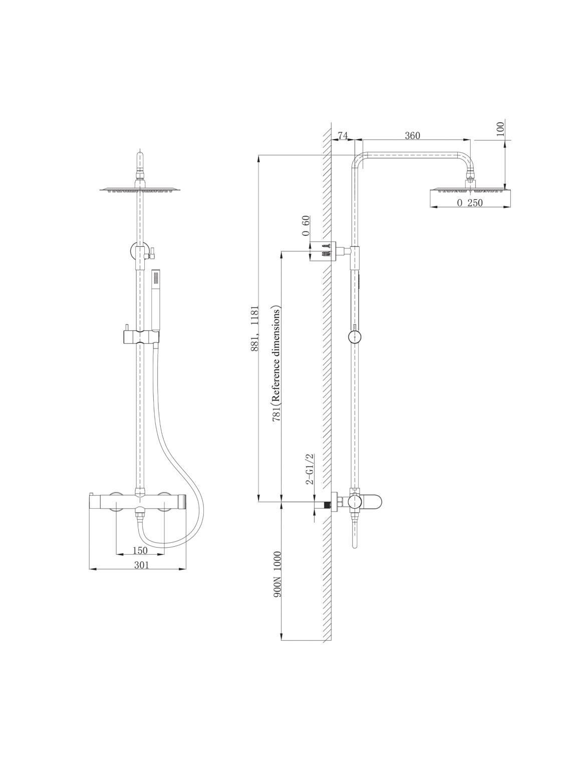 Orabella technical specifications and dimensions