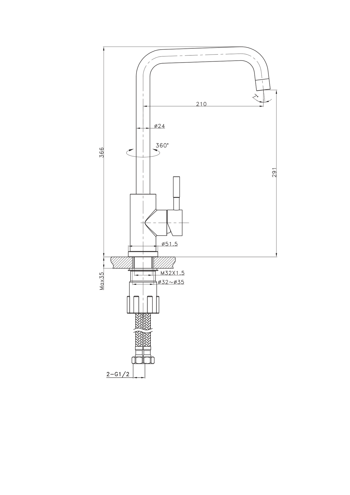 Orabella technical specifications and dimensions
