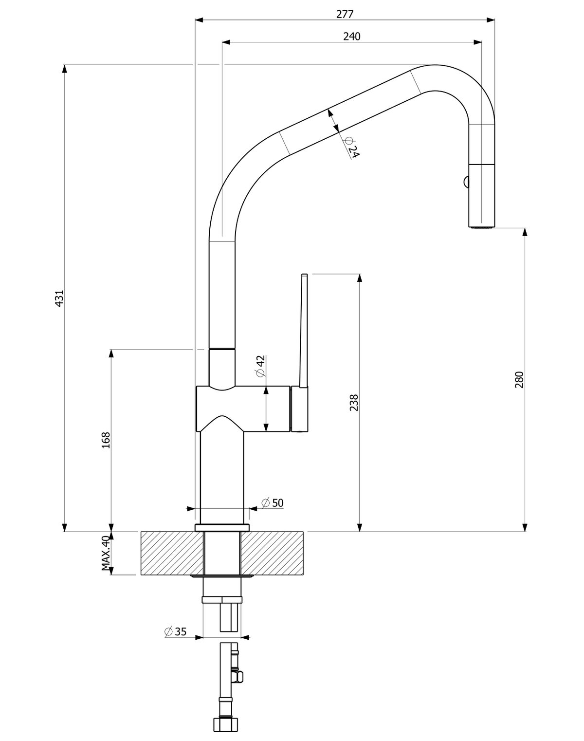 Orabella technical specifications and dimensions