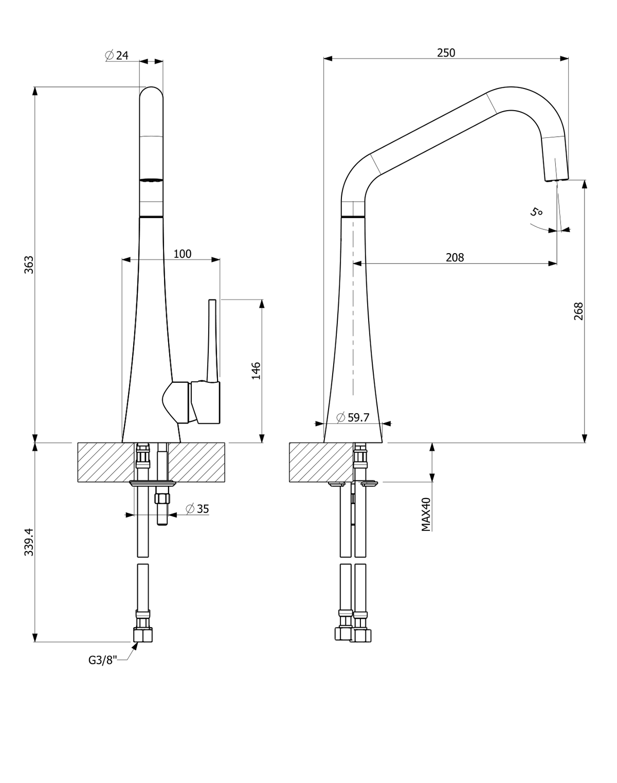 Orabella technical specifications and dimensions