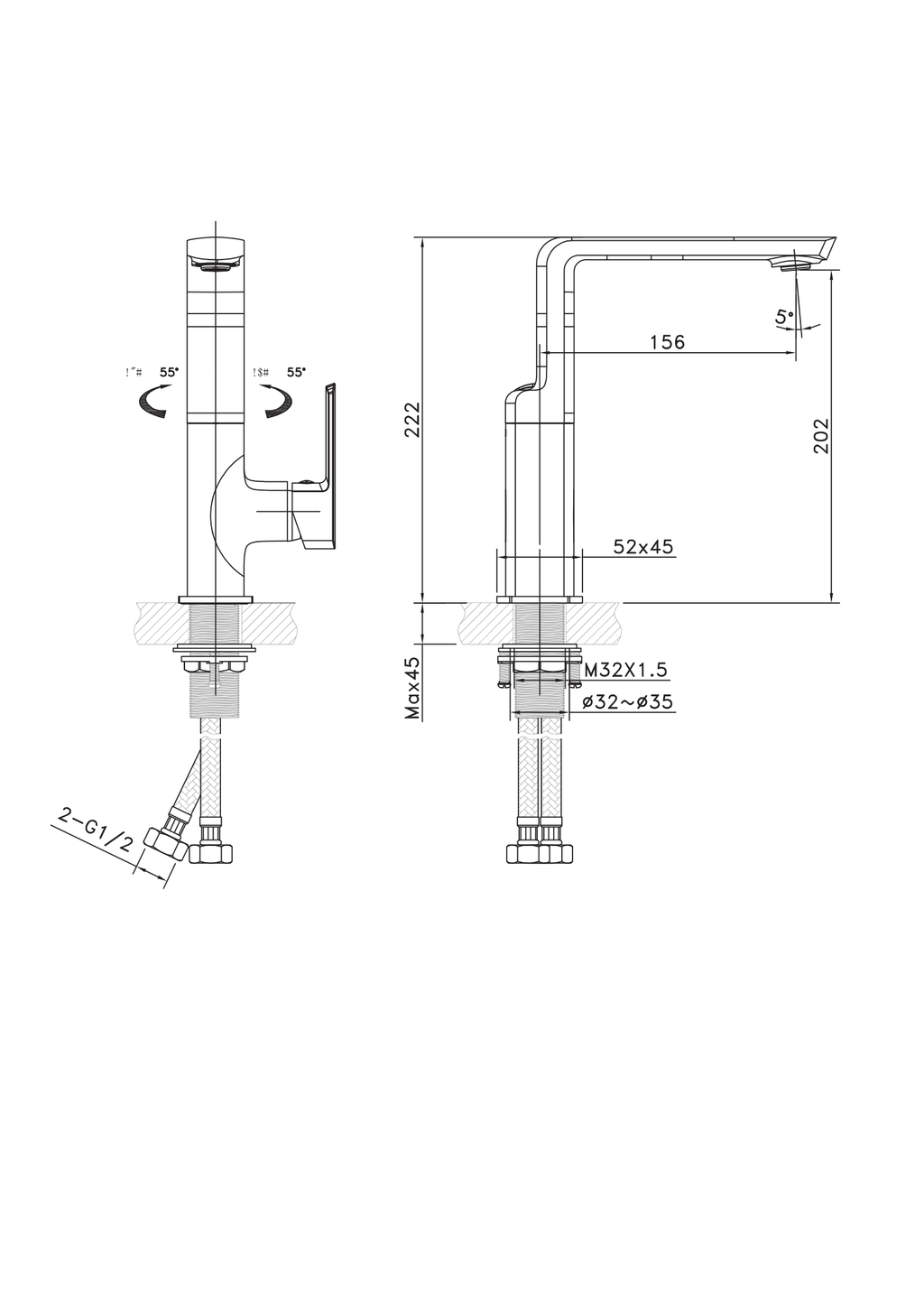 Orabella technical specifications and dimensions