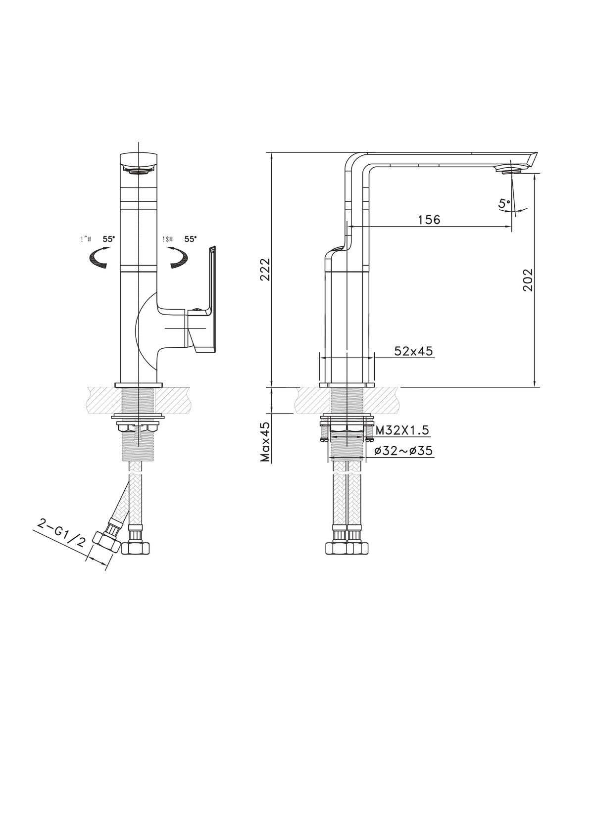 Orabella technical specifications and dimensions