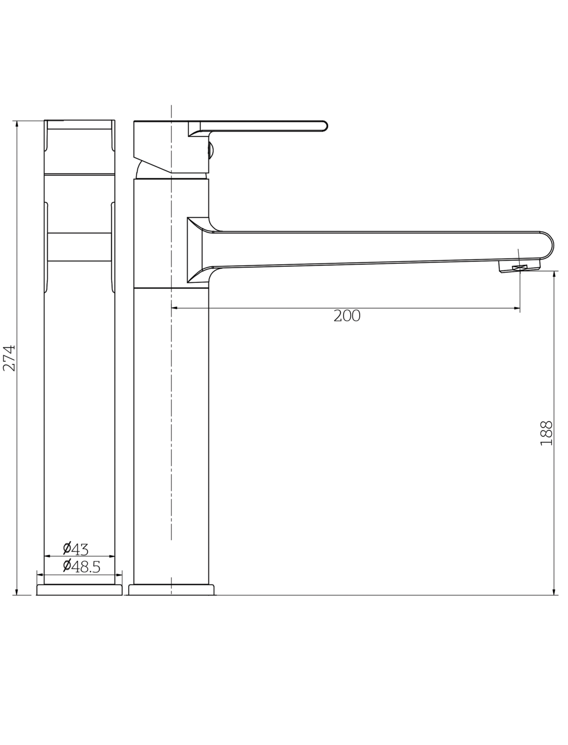 Orabella technical specifications and dimensions