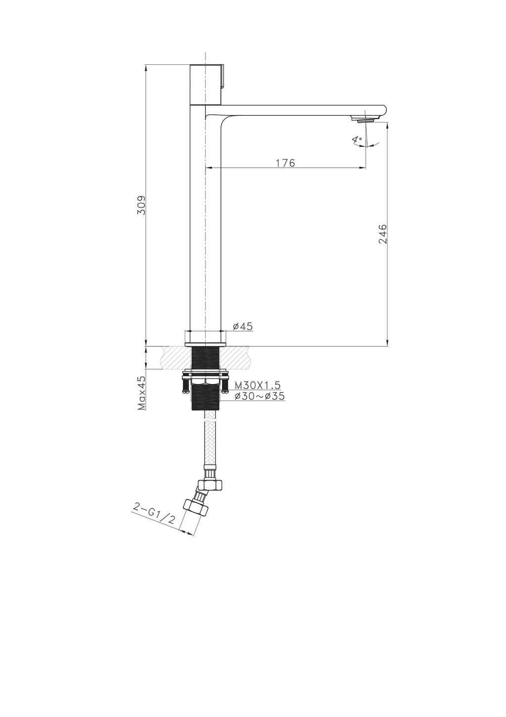 Orabella technical specifications and dimensions