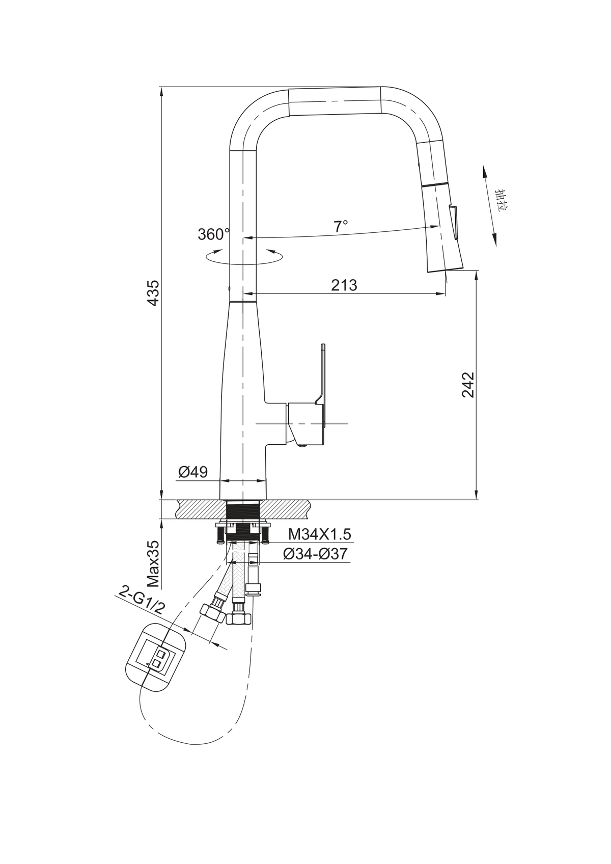Orabella technical specifications and dimensions