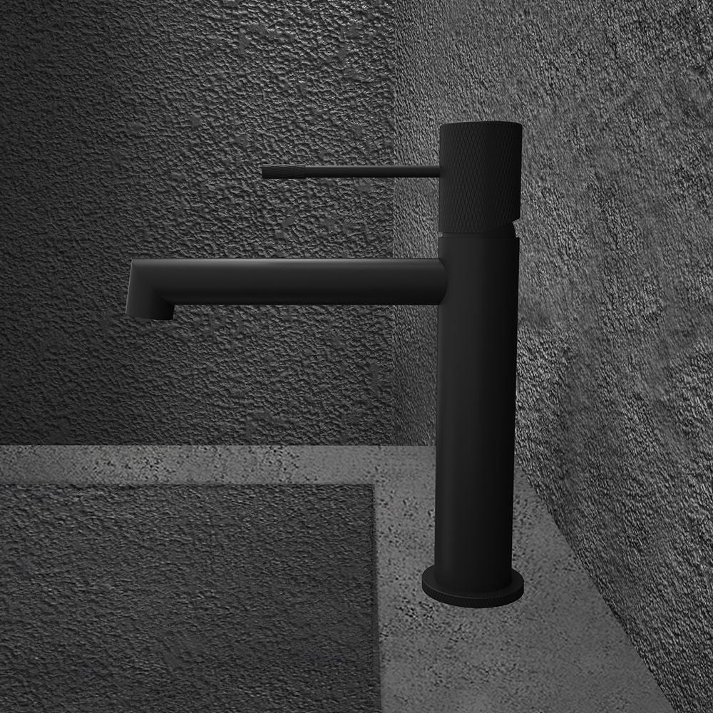 TERRA SINGLE LEVER BASIN MIXER BLACK MATT