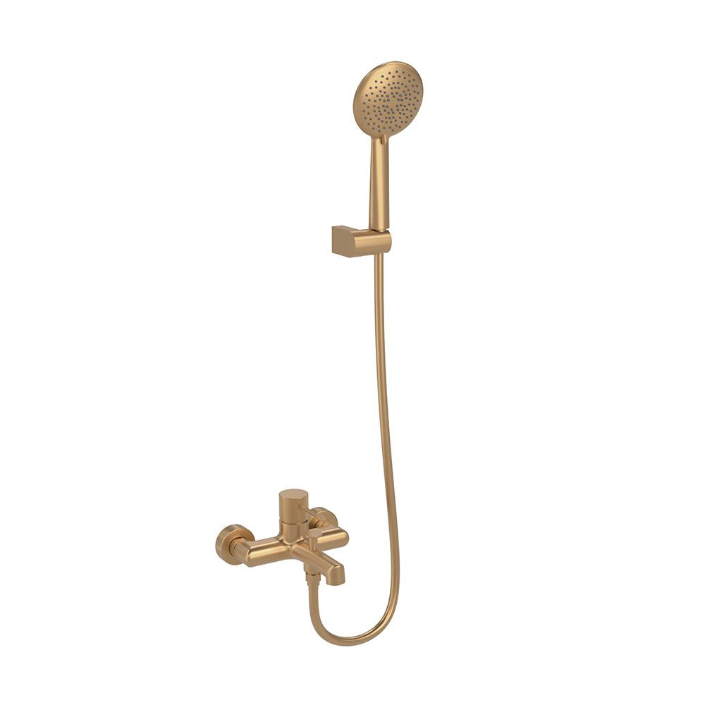 TERRA SINGLE LEVER BATH-SHOWER MIXER BRUSHED GOLD