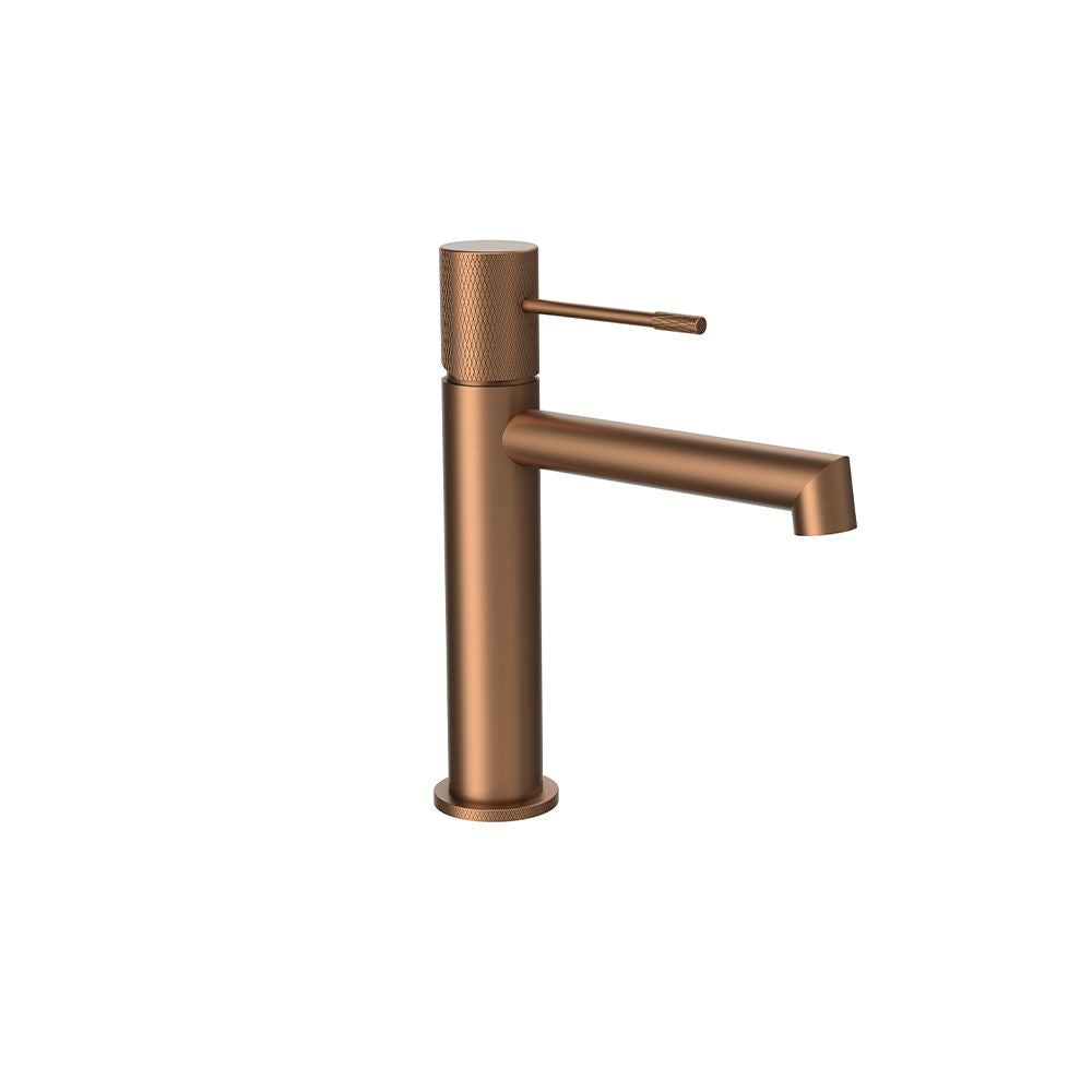 TERRA SINGLE LEVER BASIN MIXER ROSE BRUSHED GOLD