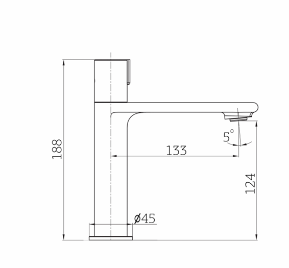 ELEGANCE PROGRESSIVE SINGLE LEVER BASIN MIXER CHROME