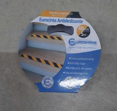 BLACK & YELLOW ANTI-SLIP TAPE 40MM (5M PER UNIT)