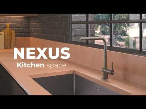 NEXUS BLACK MATTE SINGLE-LEVER 3WAY PULL-OUT KITCHEN MIXER