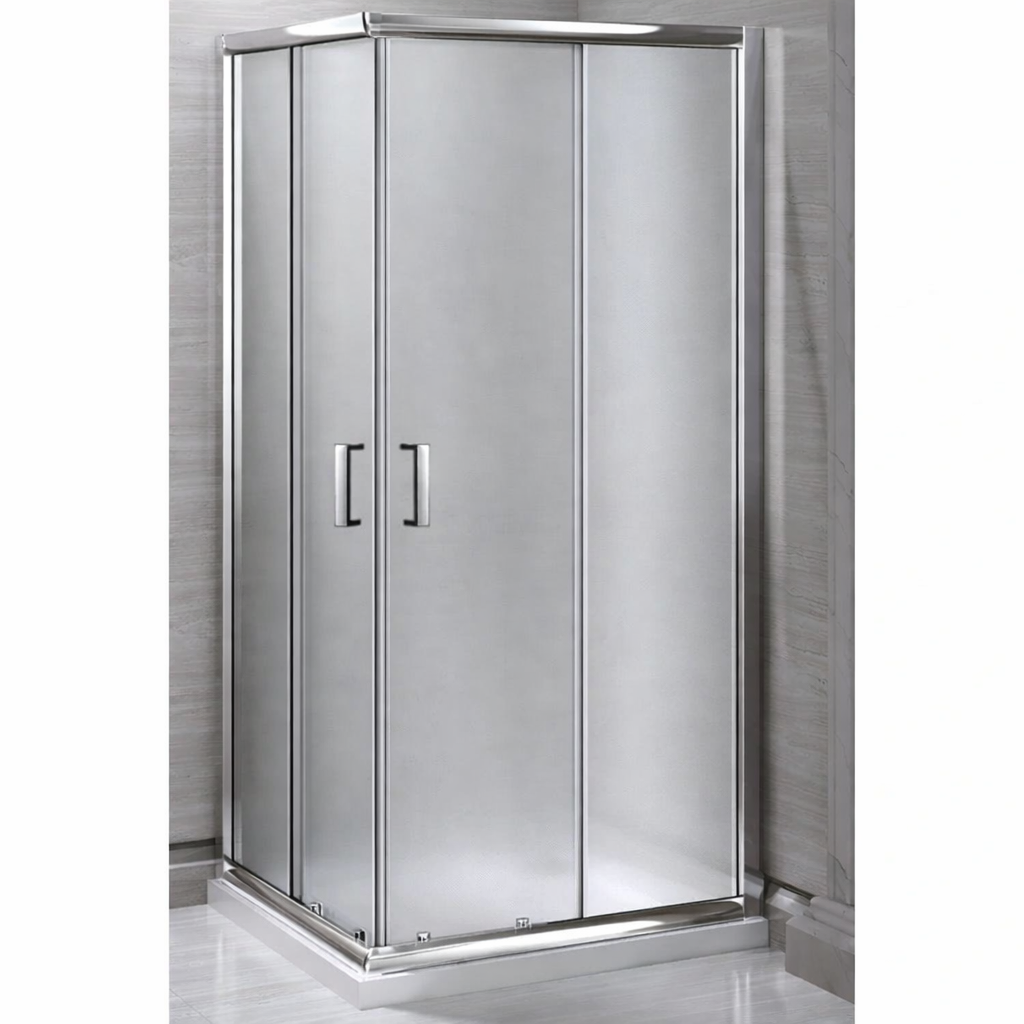 CORNER ENTRANCE SHOWER CABIN FROSTED GLASS