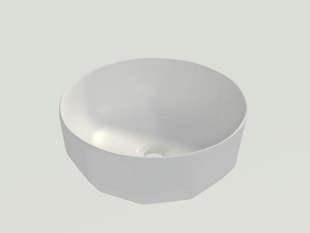 WHITE MATTE ART BASIN 420x420x150MM