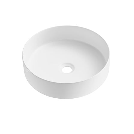 WHITE MATTE ROUND ART BASIN 360x360x120MM