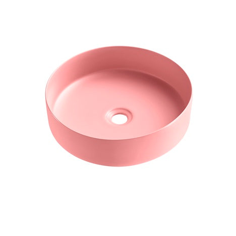 PINK MATTE ROUND ART BASIN 360x360x120MM