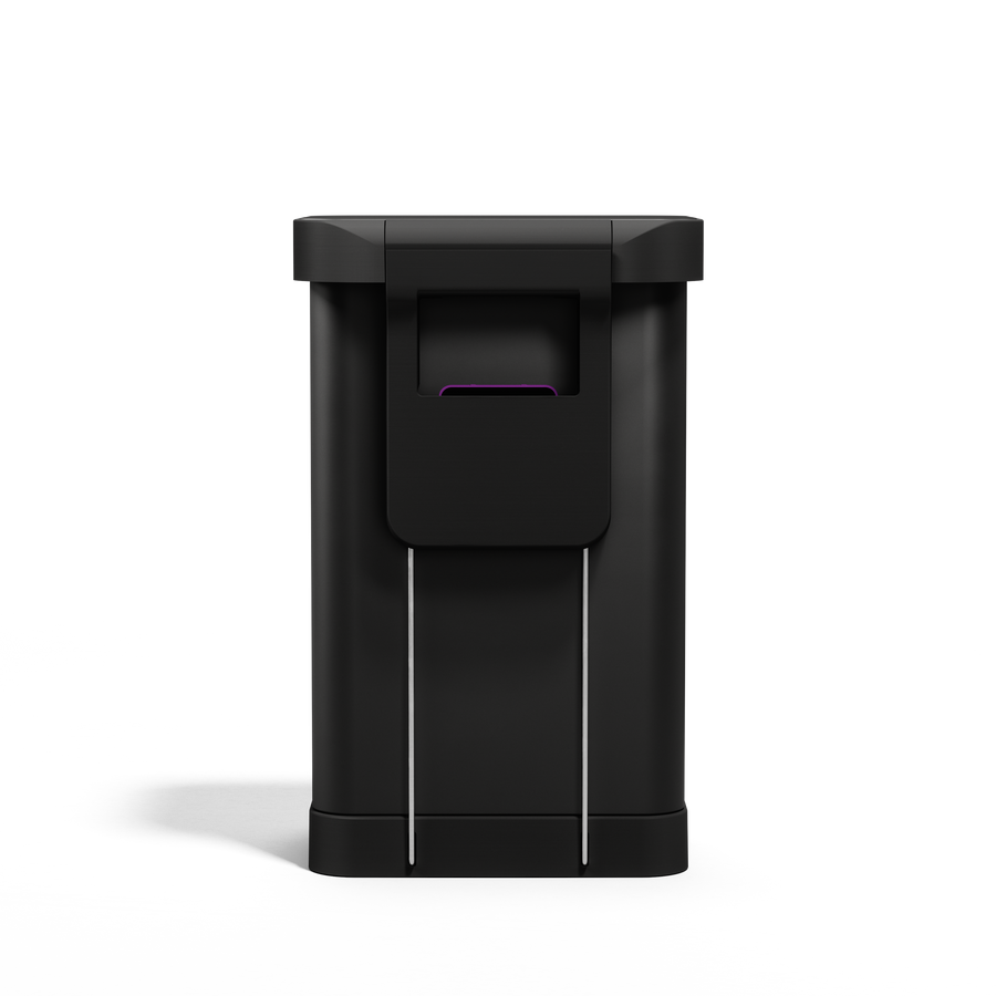 SIMPLEHUMAN 45L MATTE BLACK STAINLESS STEEL BIN