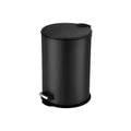 BLACK ROUND TOILET BIN 3LT