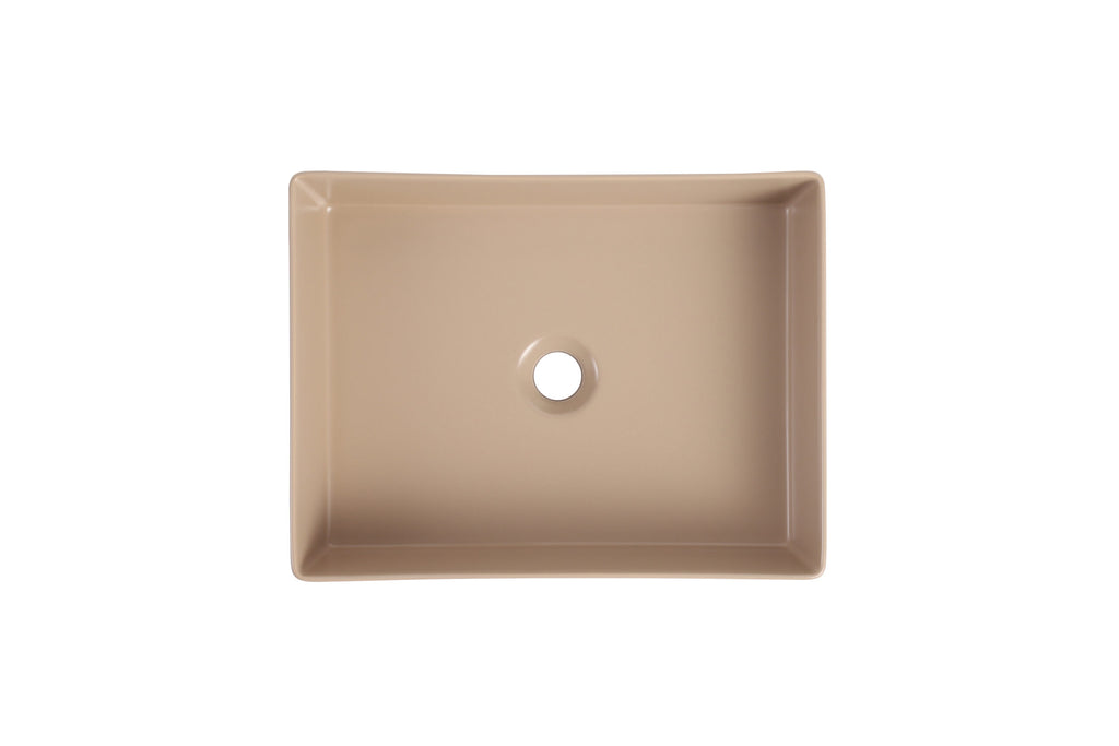 KHAKI MATTE ART BASIN 475x360x130MM